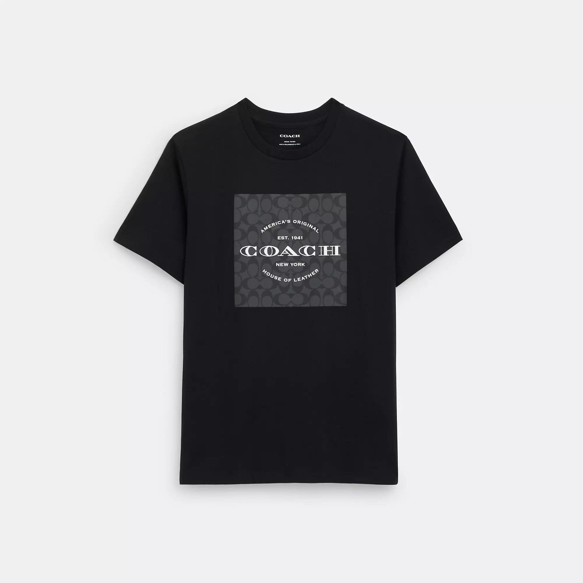 Coach Outlet Signature Square T Shirt In Organic Cotton