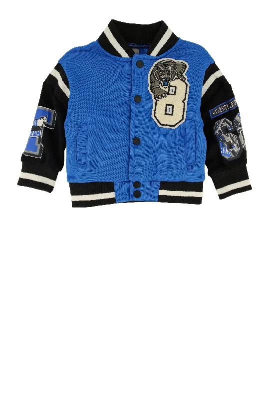 Baby Boys 12-24M Tiger Chenille Patch Varsity Jacket