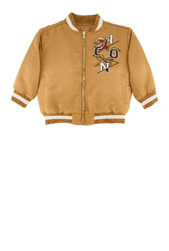 Toddler Boys Icon Rose Graphic Bomber Jacket