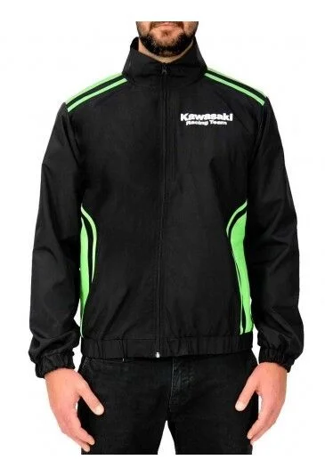 New Official Kawasaki Racing Rain Jacket . 15 61514