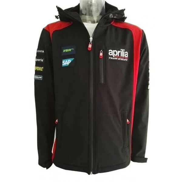 Official Gresini Aprilia Moto Gp Team Zip Up Hooded Jacket - A1Ssxx17Re1