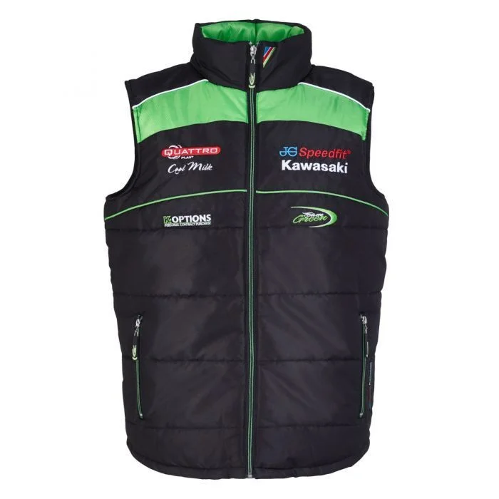 Official JG Speedfit Kawasaki Team Bodywarmer - 18JGk-Bw