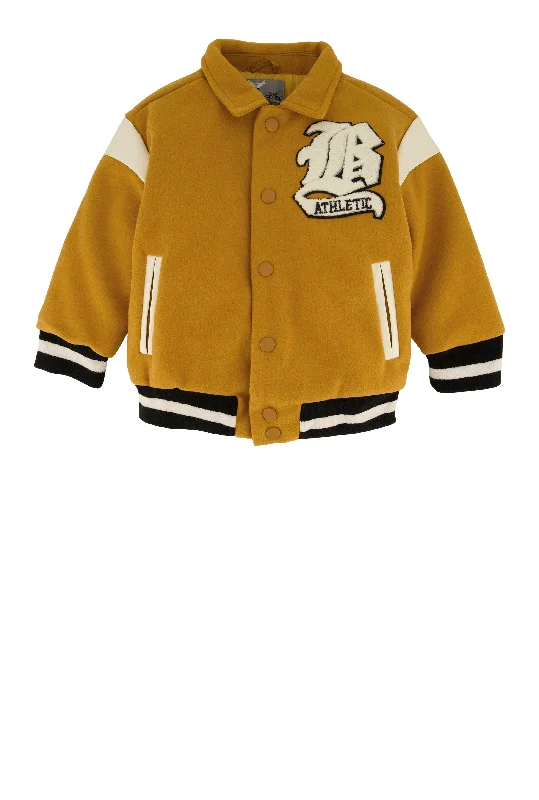 Toddler Boys B Initial Chenille Patch Varsity Jacket