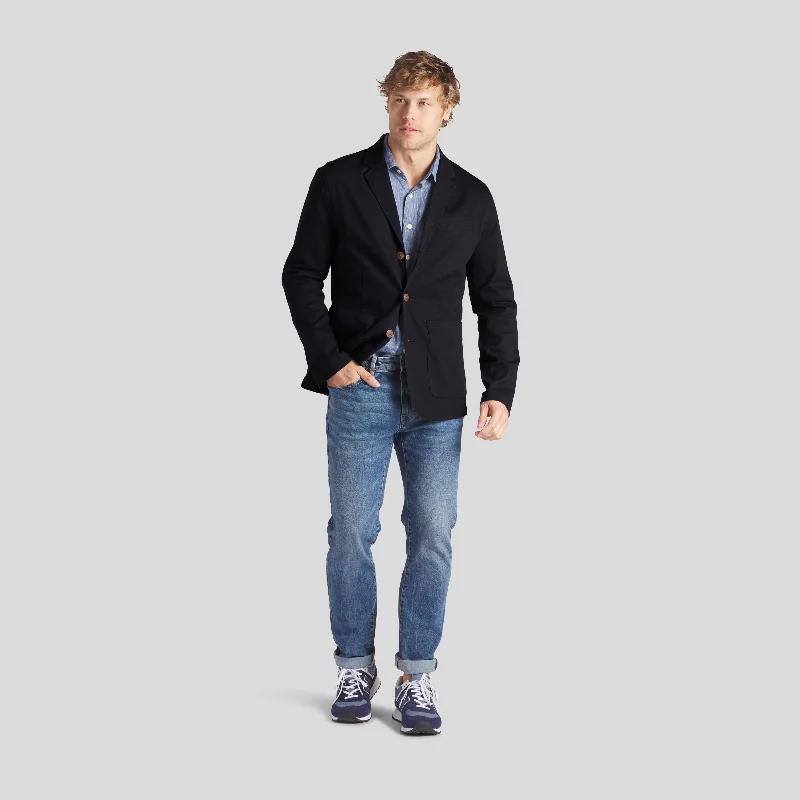 Hudson Textured Flex Blazer - Navy