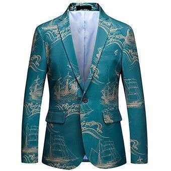 Men's Blazer Plus Size Party Blazer Slim Fit