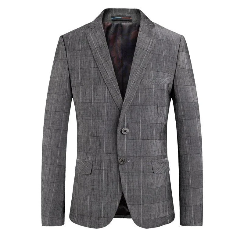 Men's Premium Plaid Fitted Jacket