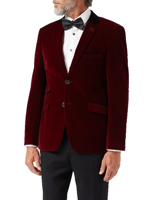 SAM - Burgundy Velvet Blazer