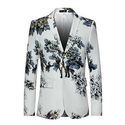 Sequin Blazers Mens Slim Fit Fashion Brand Blazer