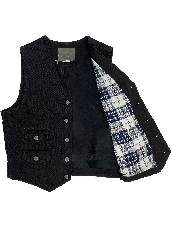 Wyatt Denim Suede Vest 4183