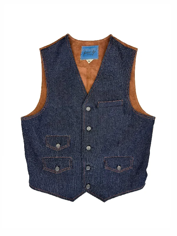 Wyatt Denim Suede Vest 4183