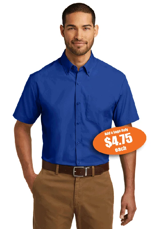 Men's Port Authority® Short Sleeve Carefree Poplin Shirt