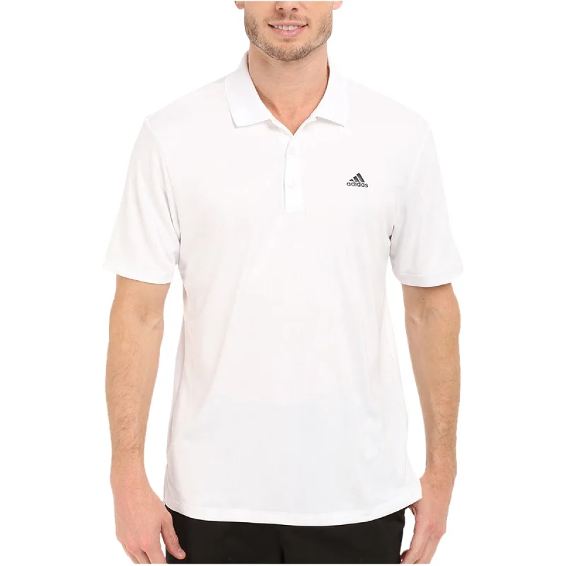 Adidas Mens Logo Rugby Polo Shirt, White, Large