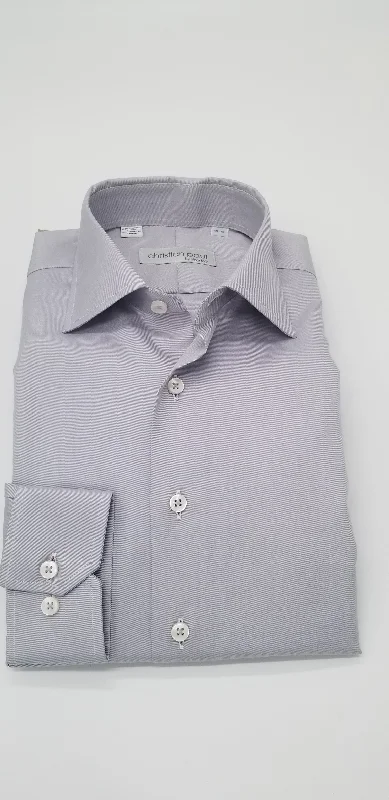 Contemporary Fit Twill Dress Shirt R051 Grey