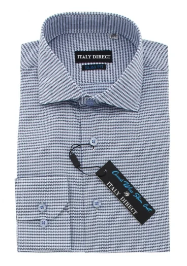 Blue Slim Fit Casual Shirt