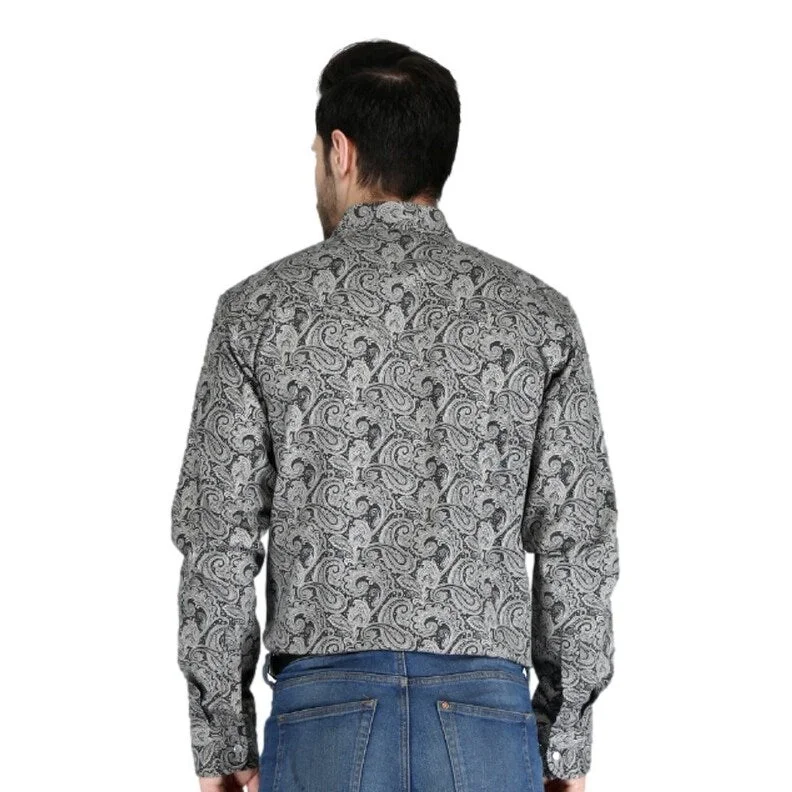 Forge FR Work Shirt Mens L/S Snap Paisley Flame Resistant MFRPLDS236