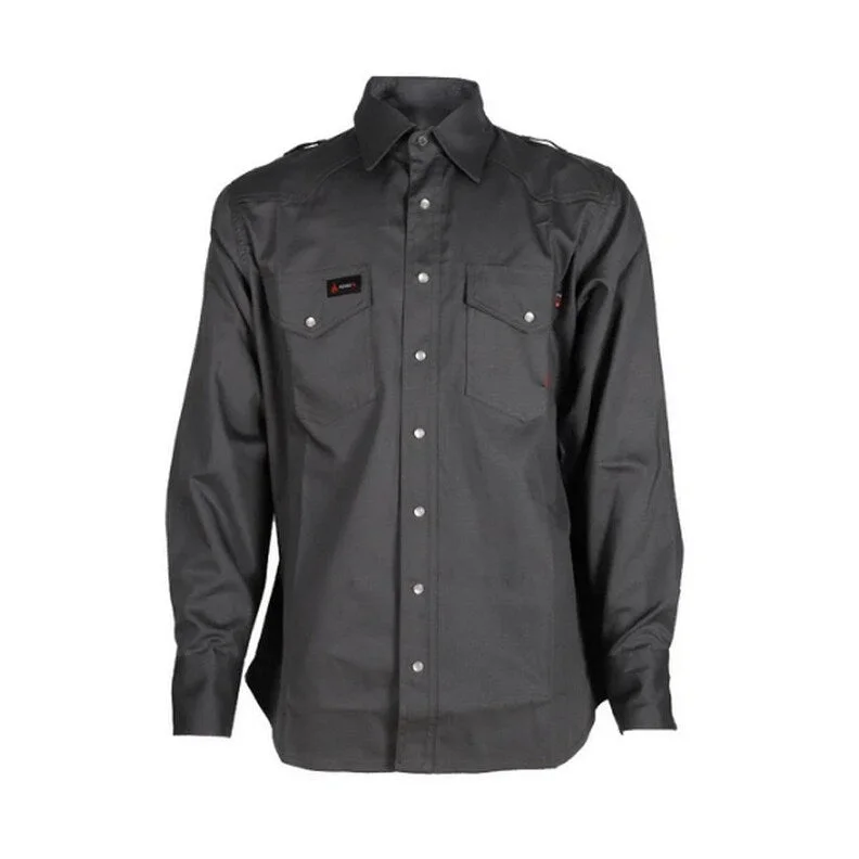 Forge FR Work Shirt Mens Long Sleeve Ripstop Snap MFRRIPS-003