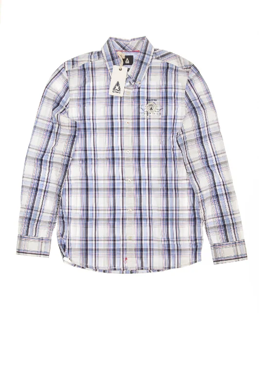 Gaastra - Blue Plaid Button Up Long Sleeve Dress Shirt -