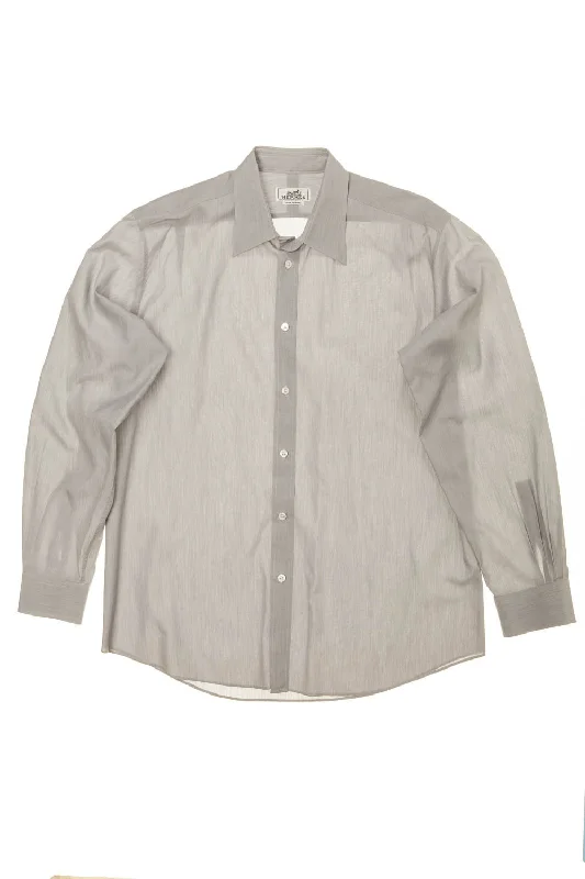 Hermes - Light Grey Men's Dress Shirt - IT 42