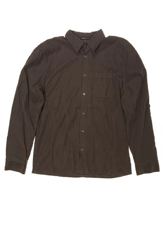 James Perse - Gray Long Sleeve Button Down - US 3