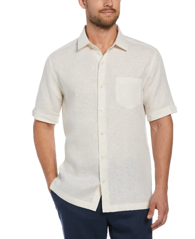 Classic Two-Tone Linen Shirt