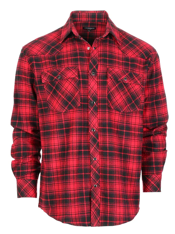 1130 - Carmine / Black Plaid