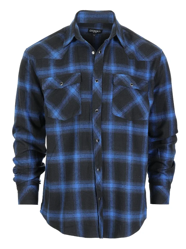 1132 - Black / Blue Plaid