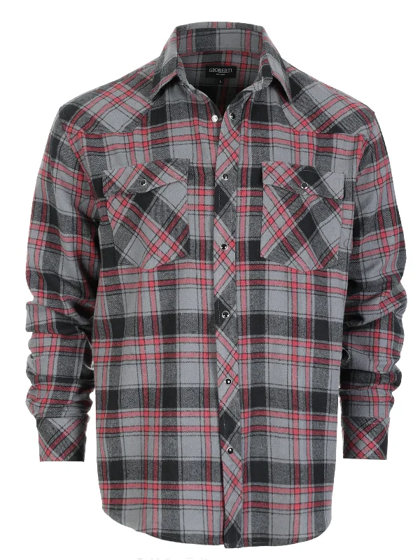 1138 - Gray / Black / Rose Plaid