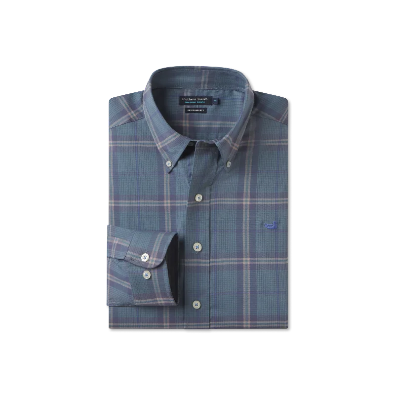 Marion Performance Plaid Dress Shirt