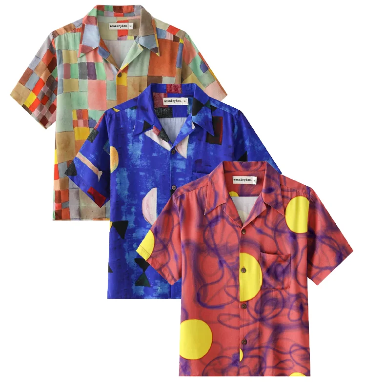 MCNAIRY & CO ASSORTED S/S BUTTON DOWN MULTI - HAWAIIAN