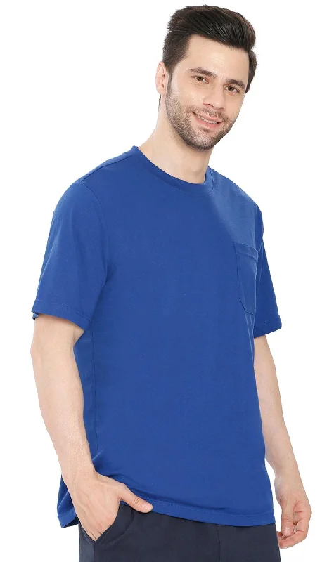 Men's Crew Neck Pocket Tee Shirt – Sturdy Jersey Keeps Its Shape