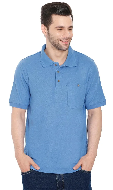 Mens Pique Knit Polo Shirts