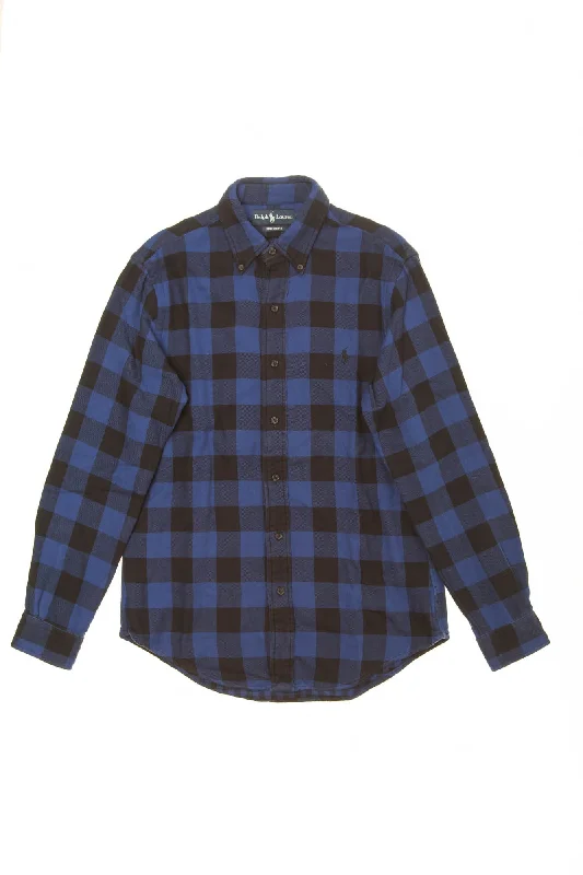 Ralph Lauren - Blue Plaid Long Sleeve Button Down - S