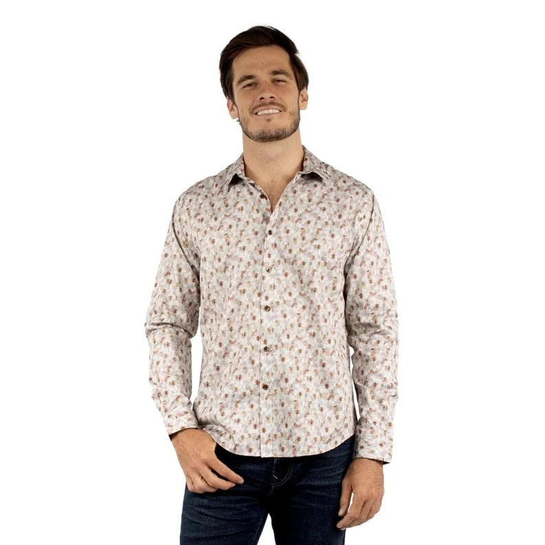 Scully Western Shirt Mens Long Sleeve Print Button Front Shell F0_5396