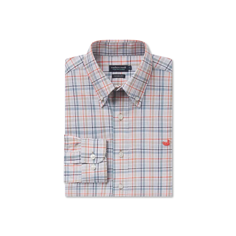 Van Buren Performance Grid Dress Shirt