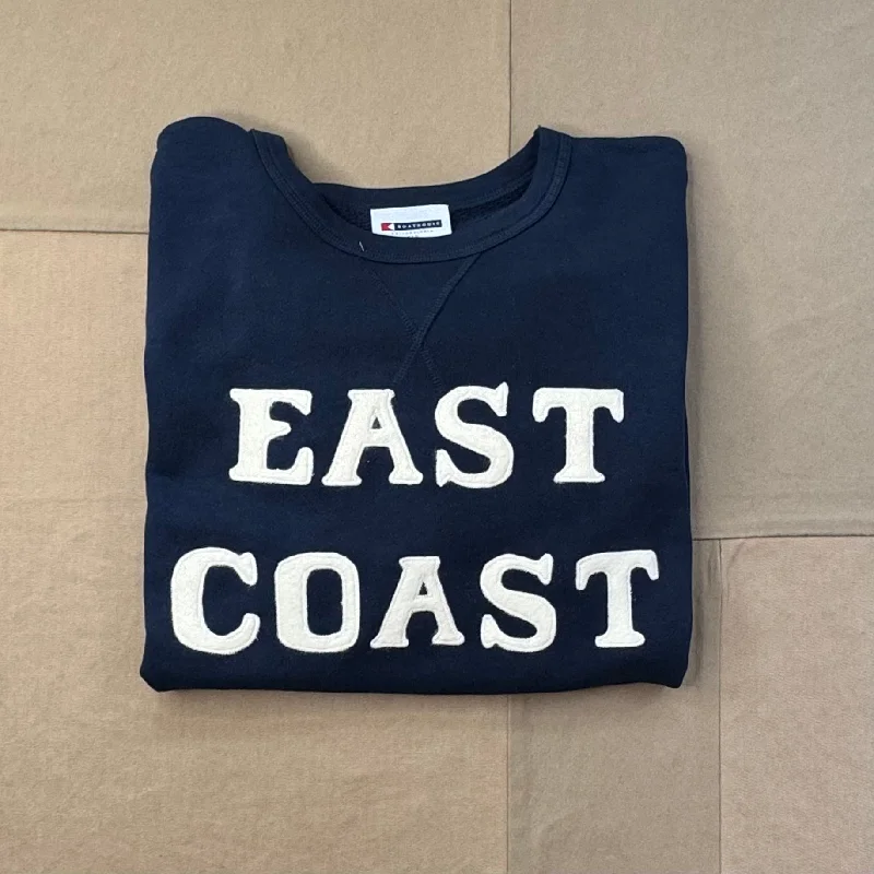 East Coast Terry Crewneck, Navy