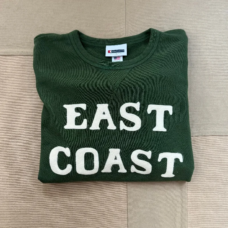 East Coast Terry Crewneck, Spruce