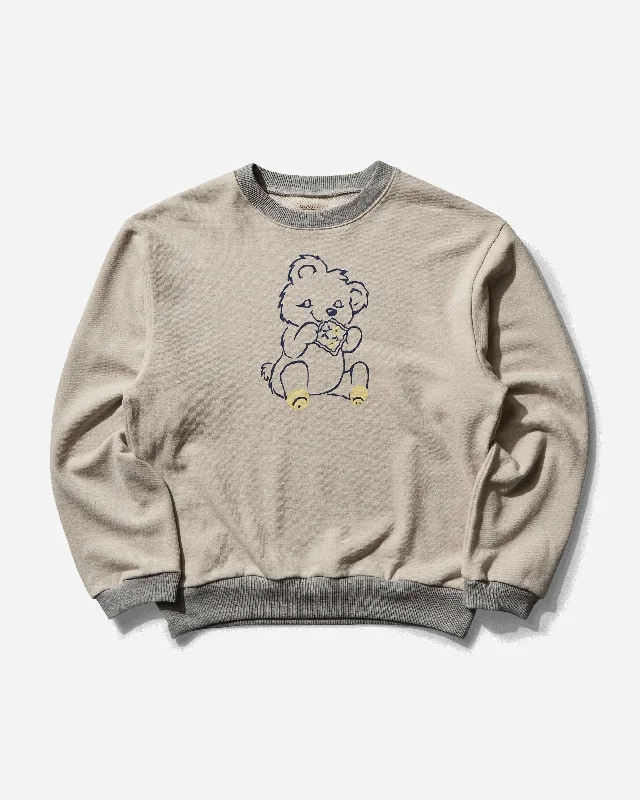 Men's SWT Knit Crewneck Sweatshirt (Peckish Little Bear)