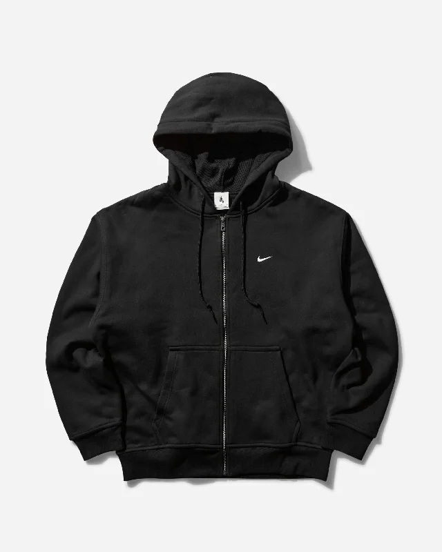 Men's Solo Swoosh Thermal Zip Hoodie Black