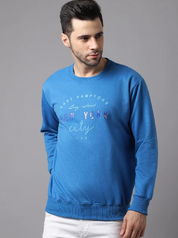 Vimal Jonney Fleece Round Neck Printed Sweatshirt for Men