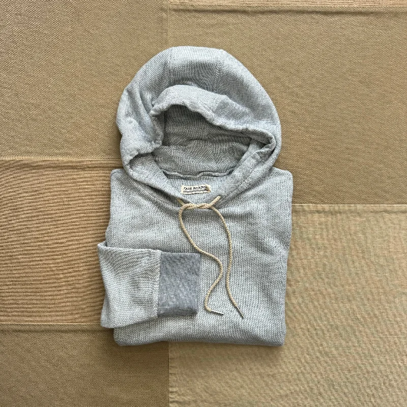 The Tailwind Hoodie, Heather Grey Twill